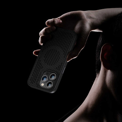 Apple iPhone 14 Kılıf Benks Magnetic Cooling Kevlar Soğutucu Özellikli Telefon Kılıfı Siyah