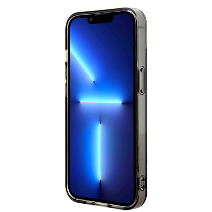 iPhone 14 Kılıf BMW Orjinal Lisanslı Yarı Transparan M Dizayn Çizgili Kılıf