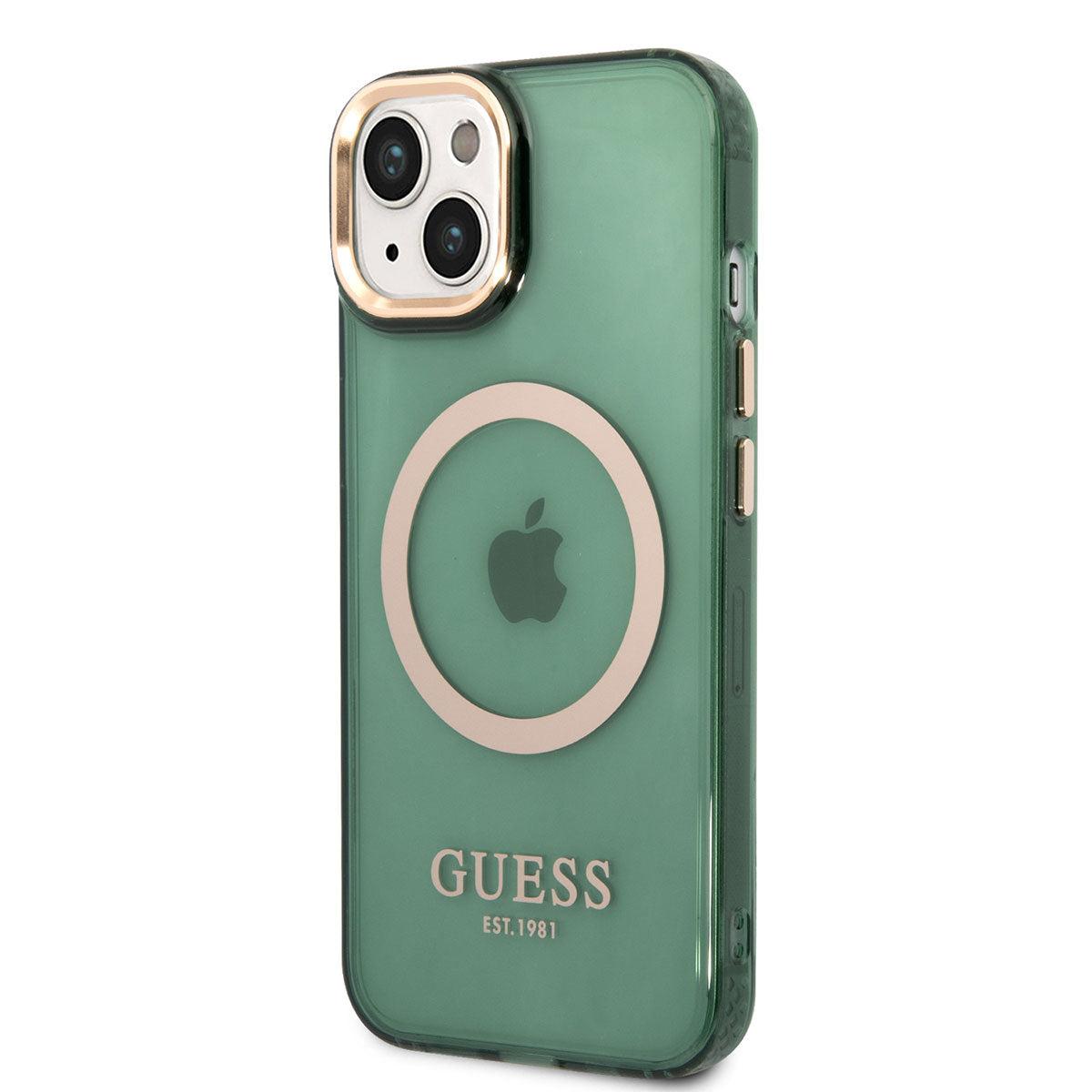 iPhone 14 Kılıf GUESS M-safe Şarj Özellikli Airbagli Dizayn Kılıf