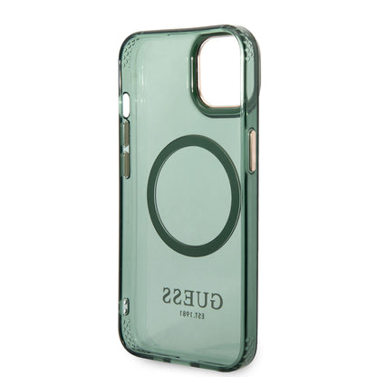 iPhone 14 Kılıf GUESS M-safe Şarj Özellikli Airbagli Dizayn Kılıf