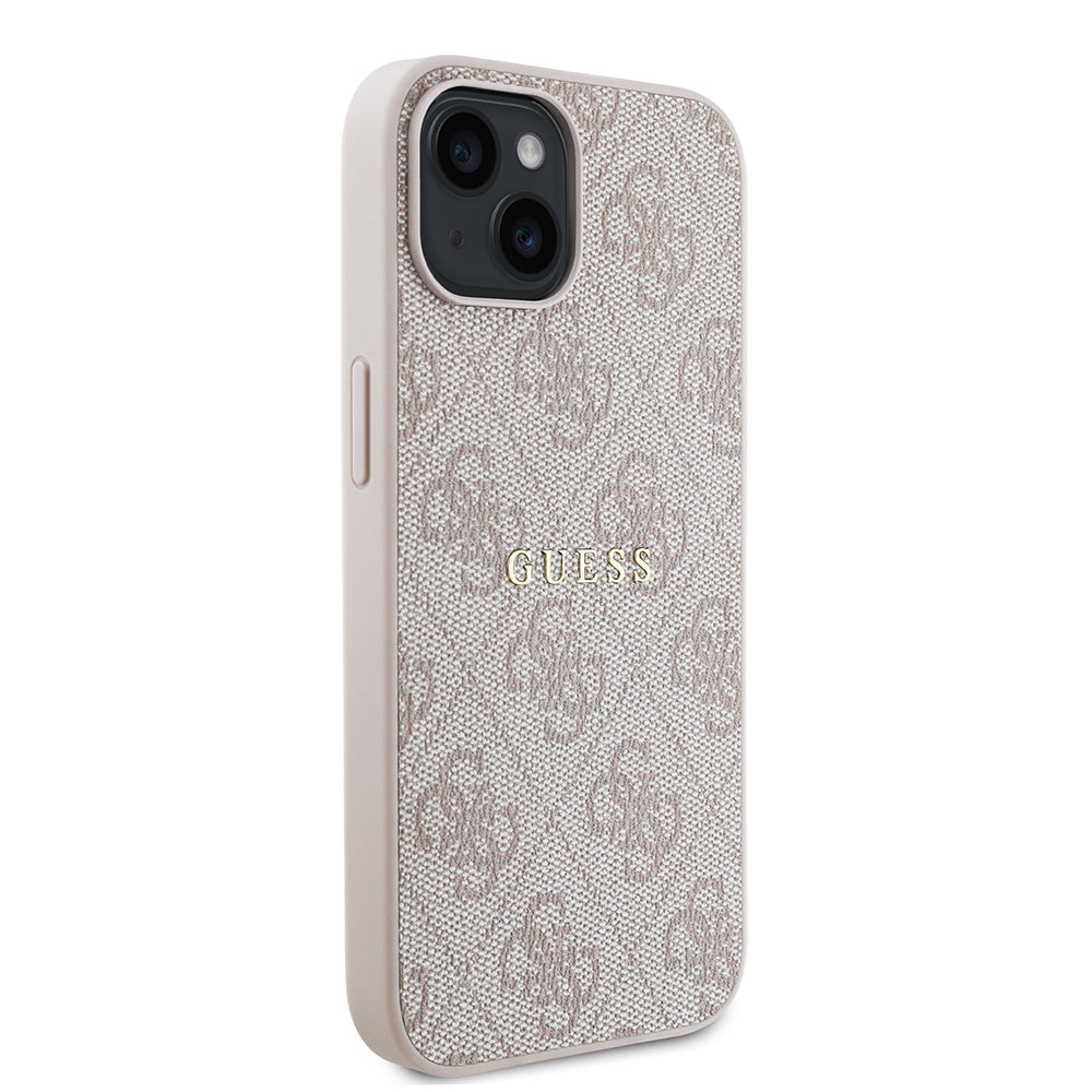 iPhone 14 Kılıf Guess Orjinal Lisanslı M-safe Şarj Özellikli 4G Desen Yazı Logolu Kılıf