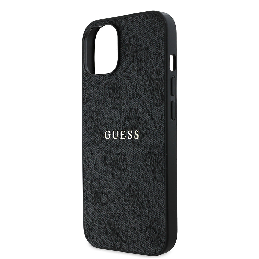 iPhone 14 Kılıf Guess Orjinal Lisanslı M-safe Şarj Özellikli 4G Desen Yazı Logolu Kılıf