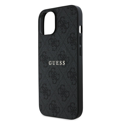 iPhone 14 Kılıf Guess Orjinal Lisanslı M-safe Şarj Özellikli 4G Desen Yazı Logolu Kılıf