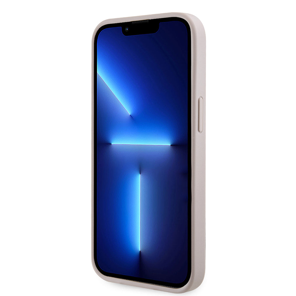 iPhone 14 Kılıf Guess Orjinal Lisanslı M-safe Şarj Özellikli 4G Şerit Tasarımlı Printed Kılıf