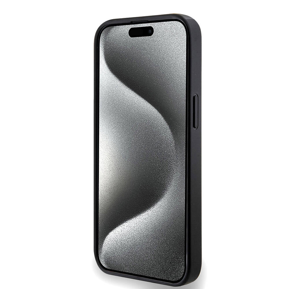 iPhone 14 Kılıf Guess Orjinal Lisanslı M-safe Şarj Özellikli PU Halkalı 4G Desenli Yazı Logolu Kılıf