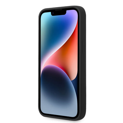 iPhone 14 Kılıf Guess Orjinal Lisanslı Yazı ve Taşlı 4G Logolu Silikon Kılıf