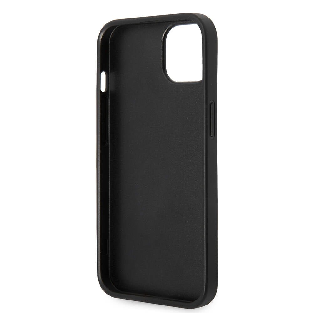iPhone 14 Kılıf Guess PU Deri Büyük Metal Logo Dizaynlı Kılıf