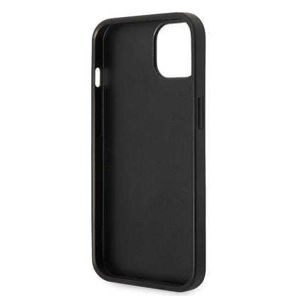 iPhone 14 Kılıf Guess PU Deri Büyük Metal Logo Dizaynlı Kılıf