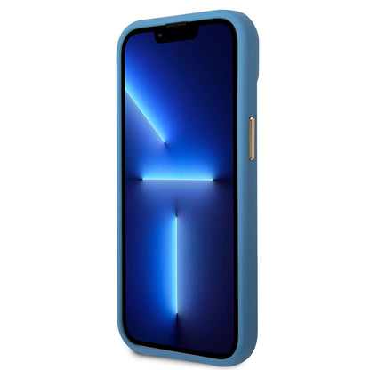 iPhone 14 Kılıf GUESS PU Deri Metal Logo Dizaynlı Kılıf