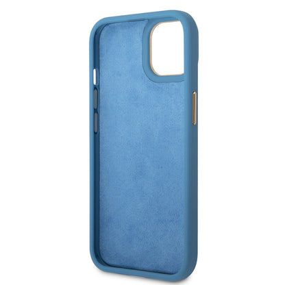 iPhone 14 Kılıf GUESS PU Deri Metal Logo Dizaynlı Kılıf