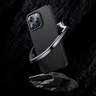 Apple iPhone 14 Kılıf Karbon Fiber Benks Civilian Aramid Protective Kapak Siyah