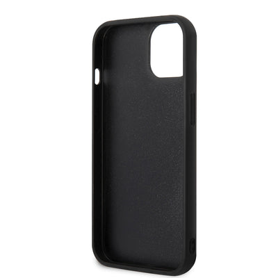 Apple iPhone 14 Kılıf Karl Lagerfeld 3D Rubber Choupette Dizayn Kapak Siyah