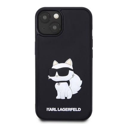 iPhone 14 Kılıf Karl Lagerfeld 3D Rubber Choupette Dizayn Kılıf
