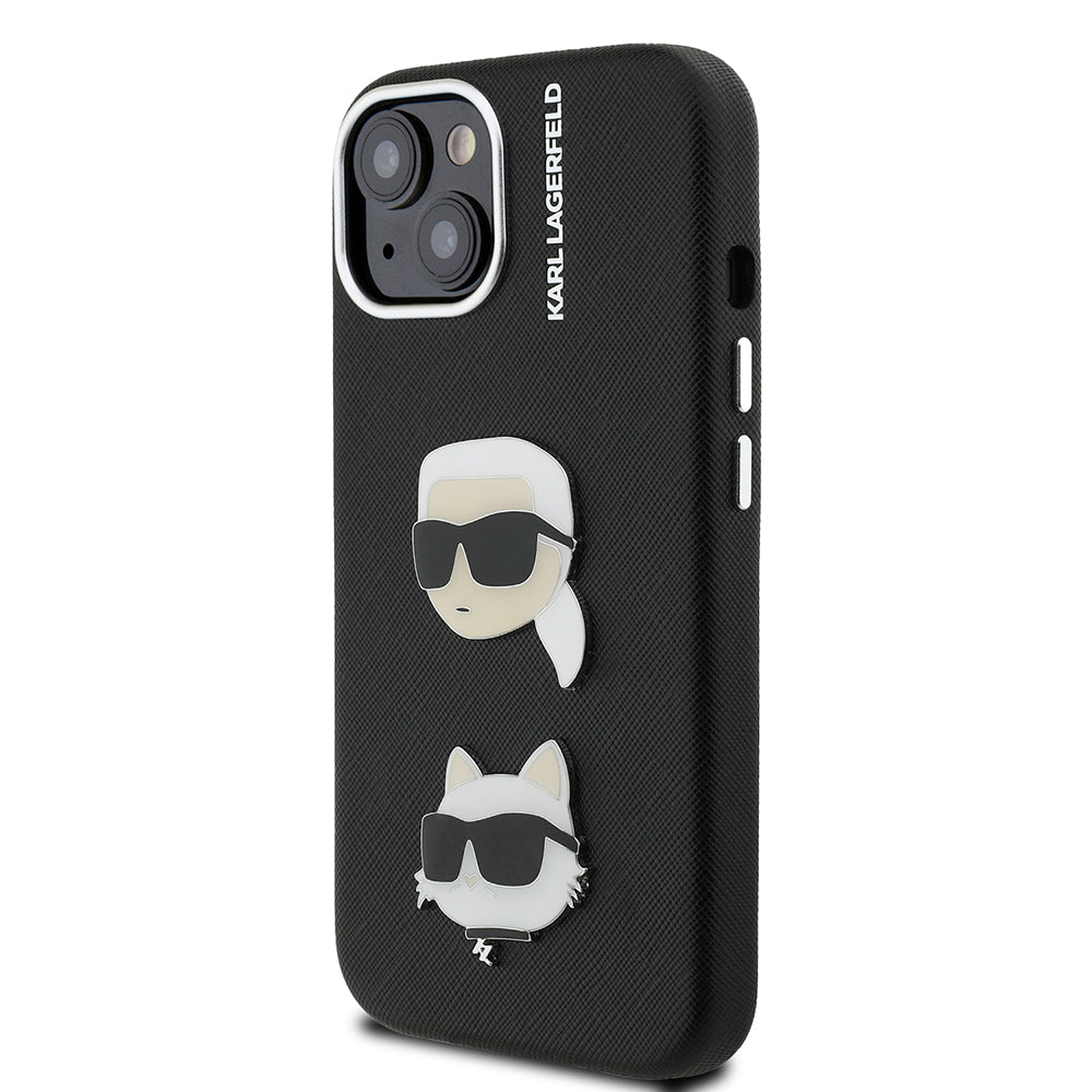 iPhone 14 Kılıf Karl Lagerfeld Orjinal Lisanslı K&C Heads Pin Kılıf