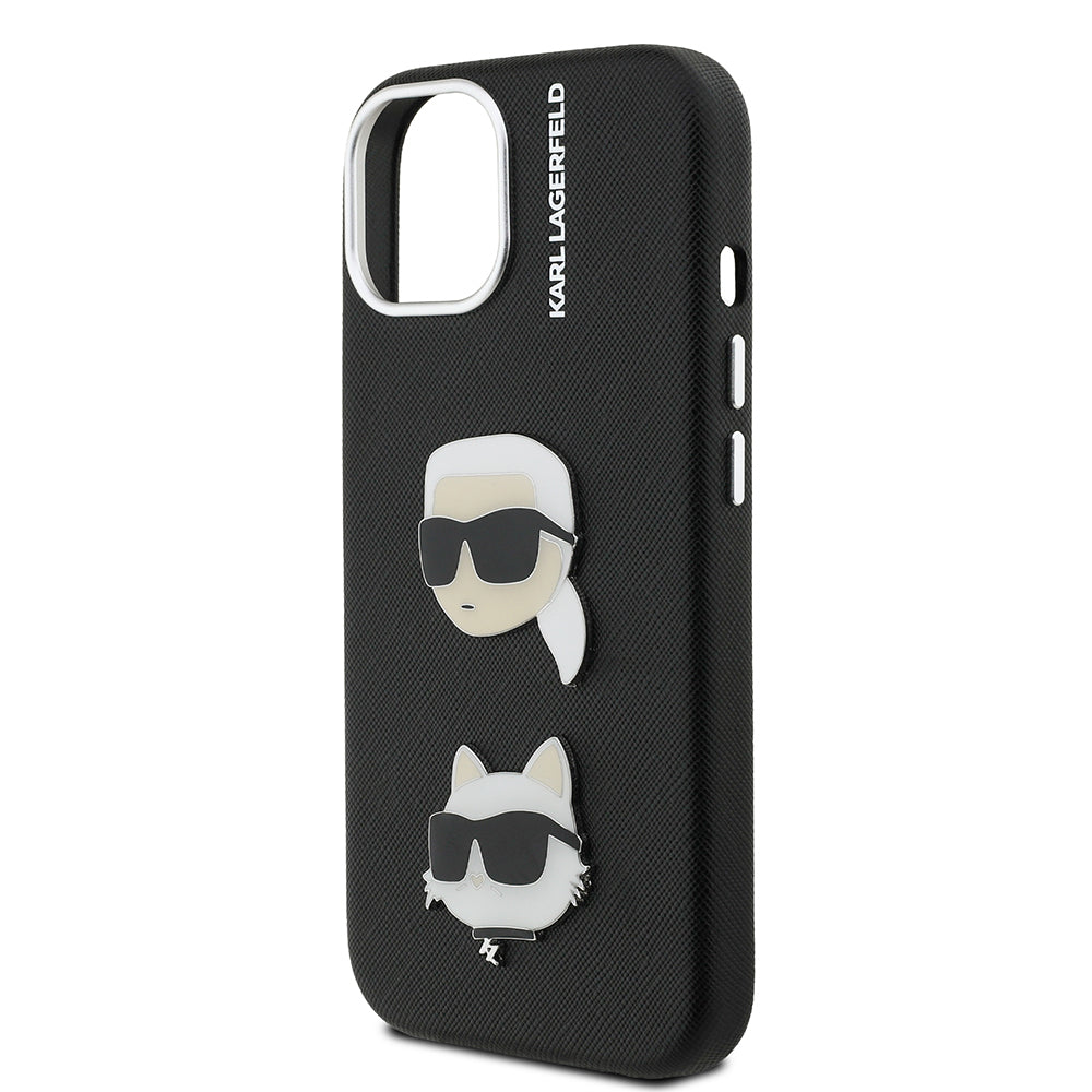 iPhone 14 Kılıf Karl Lagerfeld Orjinal Lisanslı K&C Heads Pin Kılıf
