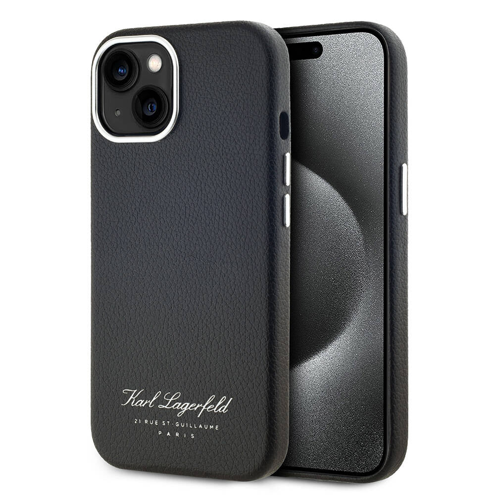 iPhone 14 Kılıf Karl Lagerfeld Orjinal Lisanslı KL Yazılı Hotel Kılıf