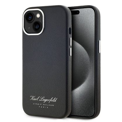 iPhone 14 Kılıf Karl Lagerfeld Orjinal Lisanslı KL Yazılı Hotel Kılıf