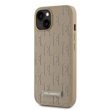 iPhone 14 Kılıf Karl Lagerfeld Orjinal Lisanslı M-safe Şarj Özellikli KL Yazılı Hot Stamp Kılıf