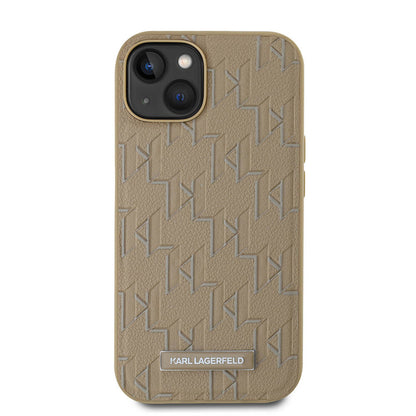 iPhone 14 Kılıf Karl Lagerfeld Orjinal Lisanslı M-safe Şarj Özellikli KL Yazılı Hot Stamp Kılıf