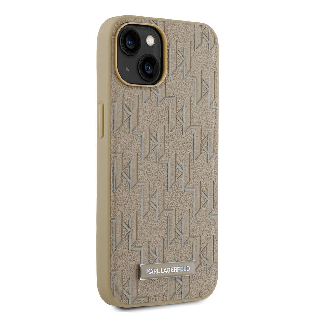 iPhone 14 Kılıf Karl Lagerfeld Orjinal Lisanslı M-safe Şarj Özellikli KL Yazılı Hot Stamp Kılıf