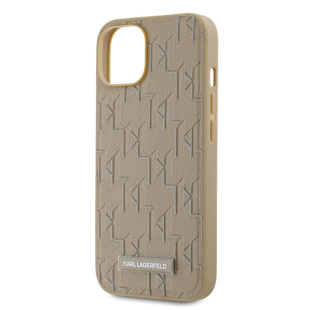 iPhone 14 Kılıf Karl Lagerfeld Orjinal Lisanslı M-safe Şarj Özellikli KL Yazılı Hot Stamp Kılıf