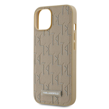 iPhone 14 Kılıf Karl Lagerfeld Orjinal Lisanslı M-safe Şarj Özellikli KL Yazılı Hot Stamp Kılıf