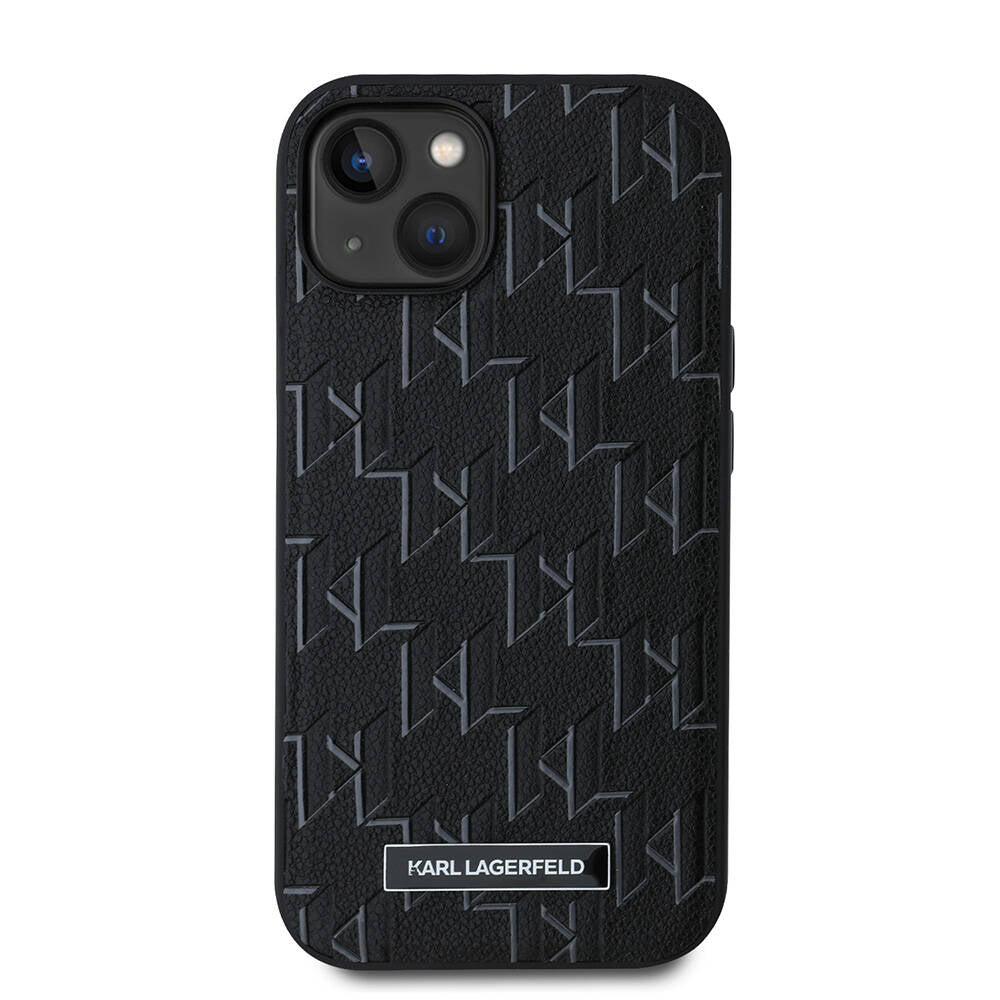 iPhone 14 Kılıf Karl Lagerfeld Orjinal Lisanslı M-safe Şarj Özellikli KL Yazılı Hot Stamp Kılıf
