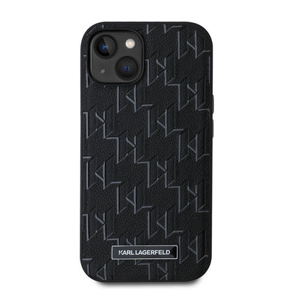 iPhone 14 Kılıf Karl Lagerfeld Orjinal Lisanslı M-safe Şarj Özellikli KL Yazılı Hot Stamp Kılıf