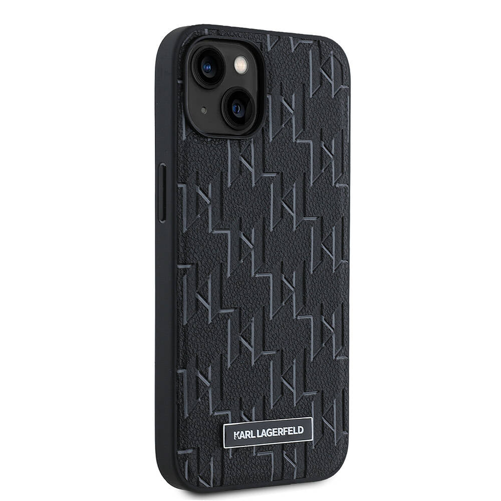 iPhone 14 Kılıf Karl Lagerfeld Orjinal Lisanslı M-safe Şarj Özellikli KL Yazılı Hot Stamp Kılıf