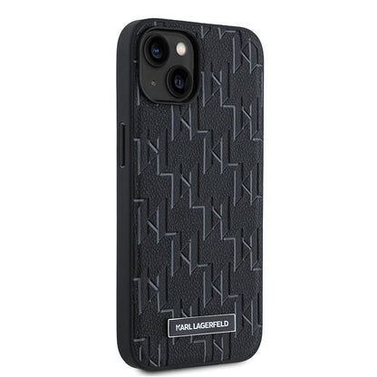 iPhone 14 Kılıf Karl Lagerfeld Orjinal Lisanslı M-safe Şarj Özellikli KL Yazılı Hot Stamp Kılıf