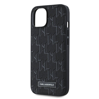 iPhone 14 Kılıf Karl Lagerfeld Orjinal Lisanslı M-safe Şarj Özellikli KL Yazılı Hot Stamp Kılıf