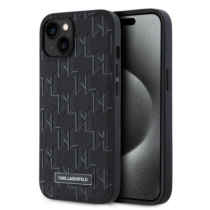 iPhone 14 Kılıf Karl Lagerfeld Orjinal Lisanslı M-safe Şarj Özellikli KL Yazılı Hot Stamp Kılıf