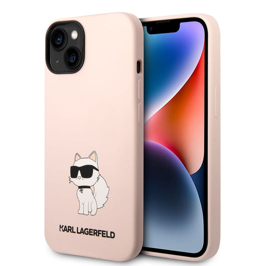 iPhone 14 Kılıf Karl Lagerfeld Silikon Choupette Dizayn Kılıf