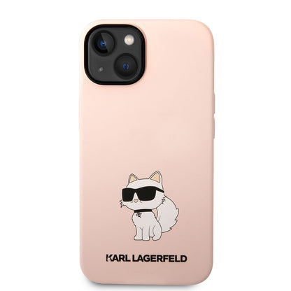 iPhone 14 Kılıf Karl Lagerfeld Silikon Choupette Dizayn Kılıf