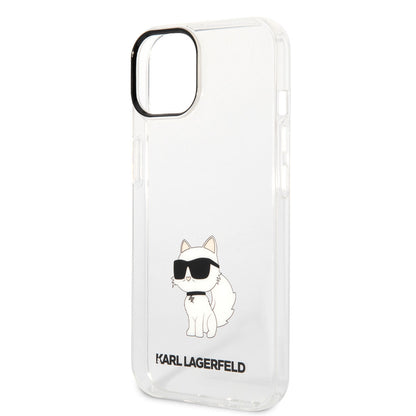 iPhone 14 Kılıf Karl Lagerfeld Transparan Choupette Dizayn Kılıf