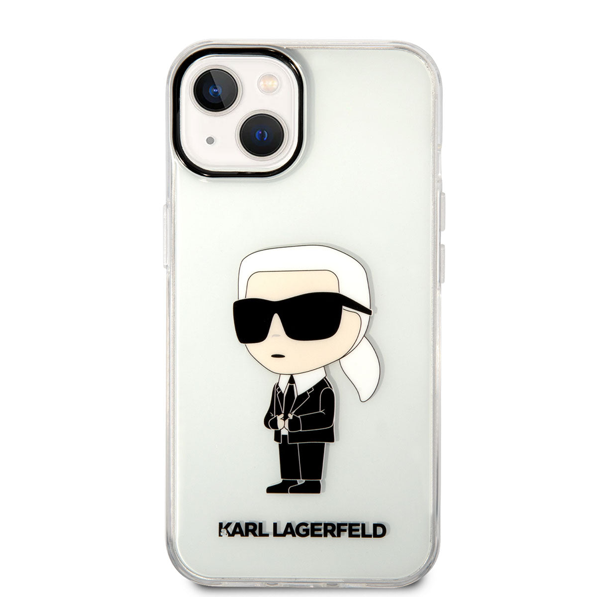 iPhone 14 Kılıf Karl Lagerfeld Transparan İkonik Karl Dizayn Kılıf