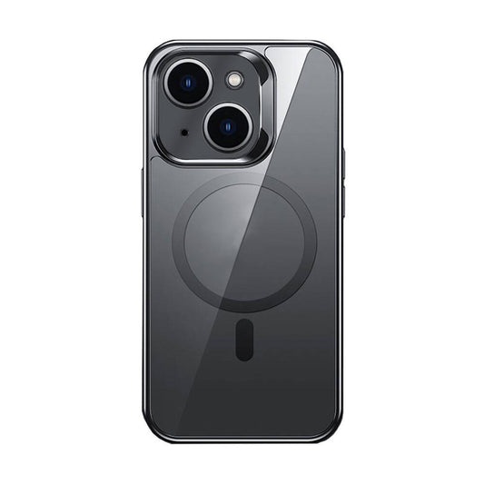 iPhone 14 Kılıf M-safe Şarj Özellikli Cam Yüzey Benks Electroplated Kılıf
