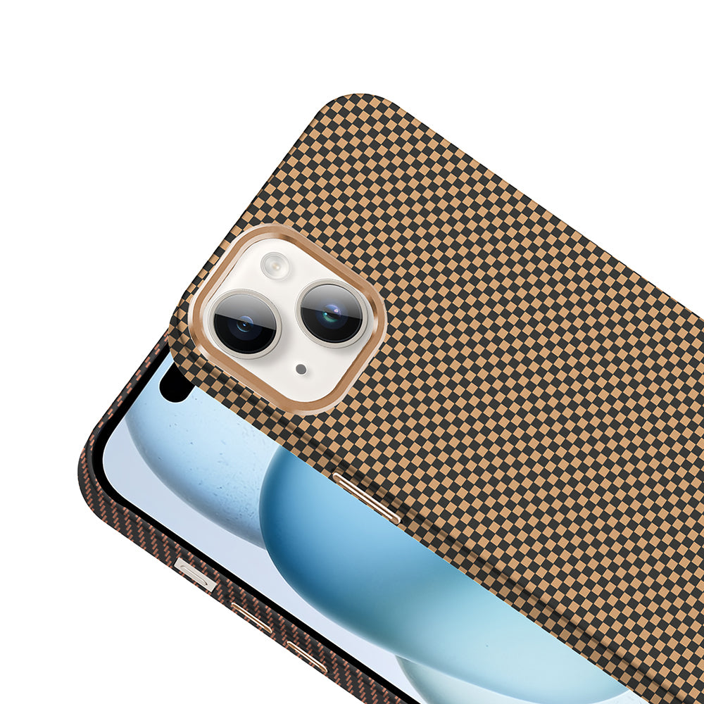 Apple iPhone 14 Kılıf M-safe Şarj Özellikli Karbon Fiber Görünümlü Zore Gros Kapak Lacivert