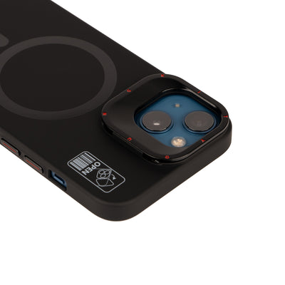 Apple iPhone 14 Kılıf Magsafe Şarj Özellikli Standlı YoungKit Hermit Bracket Serisi Kapak Beyaz