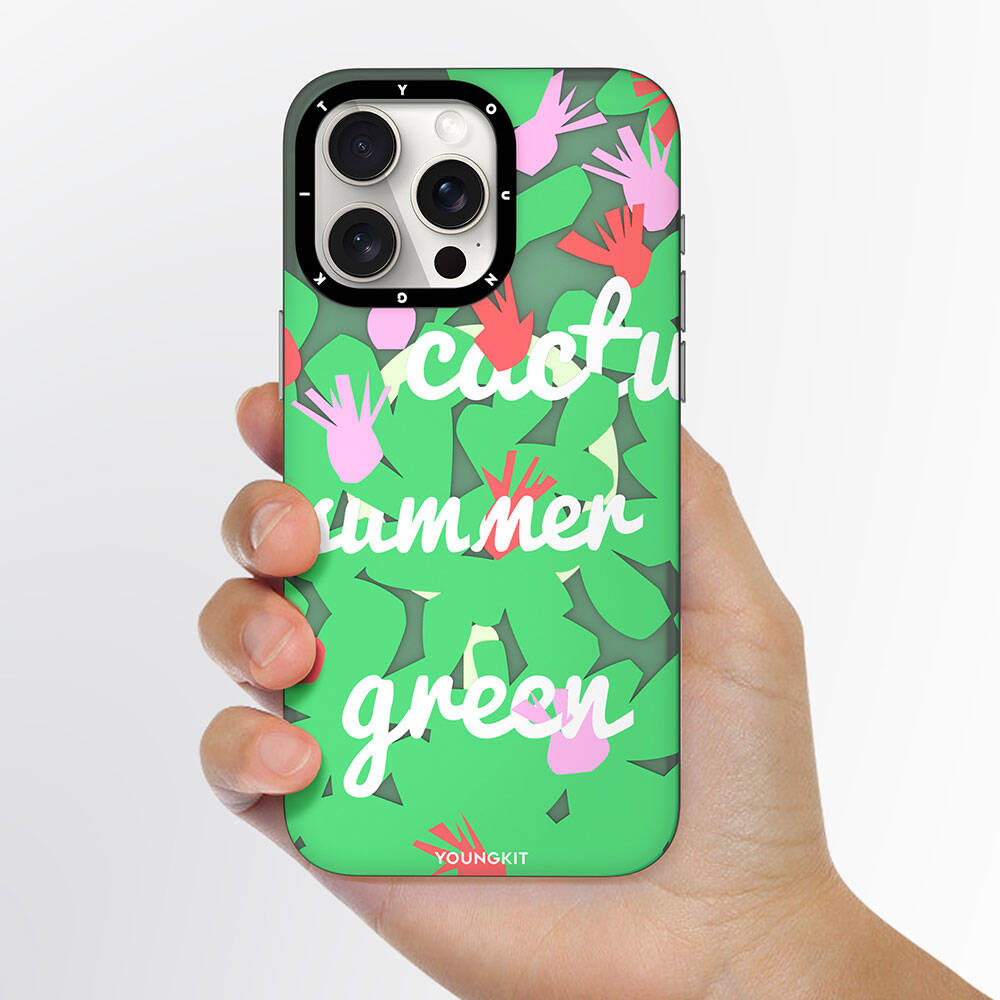 iPhone 14 Kılıf M-safe Şarj Özellikli Yaz Meyvesi Desenli Youngkit Fruity Flavour Serisi Kılıf