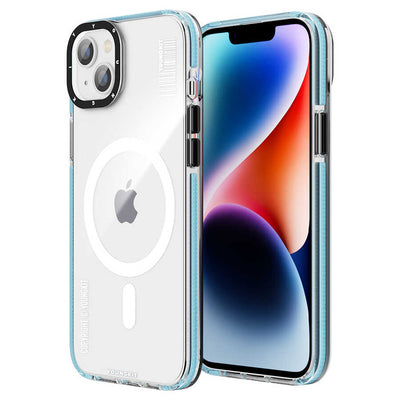 Apple iPhone 14 Kılıf Magsafe Şarj Özellikli YoungKit Exquisite Serisi Kapak Mor