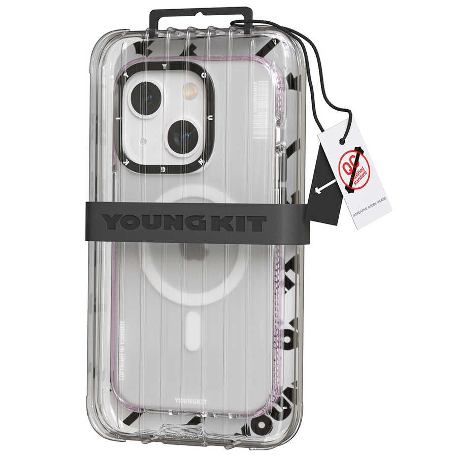 iPhone 14 Kılıf M-safe Şarj Özellikli Youngkit Jane Sand Serisi Kılıf