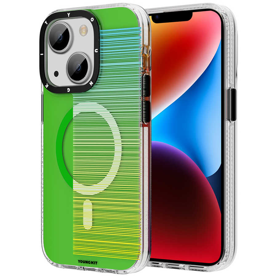 iPhone 14 Kılıf M-safe Şarj Özellikli Youngkit Pure Serisi Kılıf