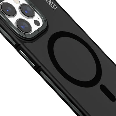 Apple iPhone 14 Kılıf Magsafe Şarj Özellikli Youngkit Rock Sand Serisi Kapak Mavi