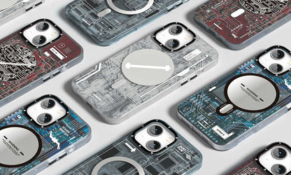 iPhone 14 Kılıf M-safe Şarj Özellikli YoungKit Technology Serisi Kılıf