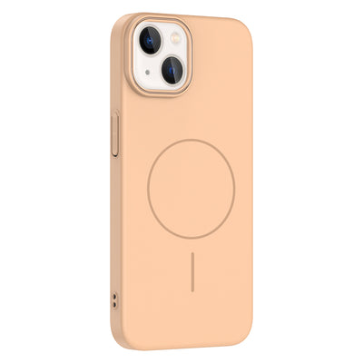 Apple iPhone 14 Kılıf M-safe Şarj Özellikli Zore Ruby Sert Kapak Lacivert