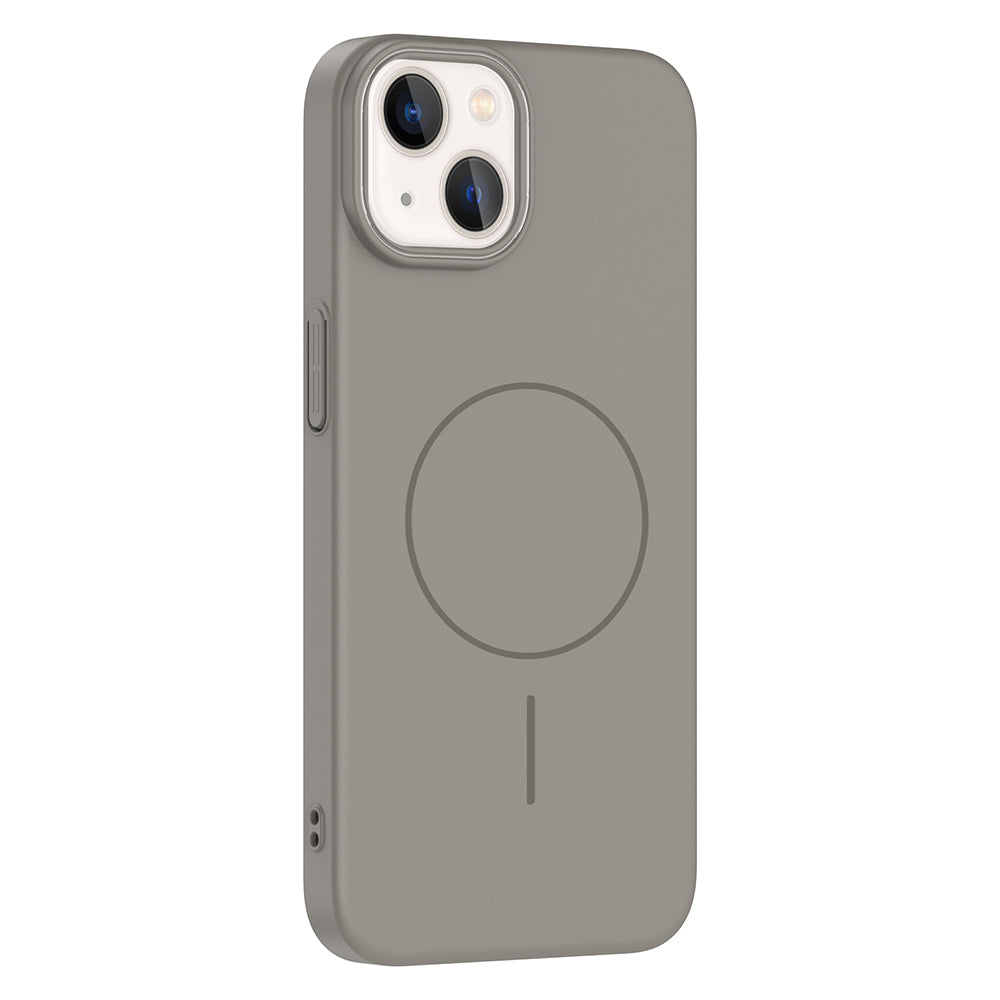 Apple iPhone 14 Kılıf M-safe Şarj Özellikli Zore Ruby Sert Kapak Lacivert