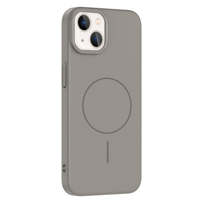 Apple iPhone 14 Kılıf M-safe Şarj Özellikli Zore Ruby Sert Kapak Lacivert