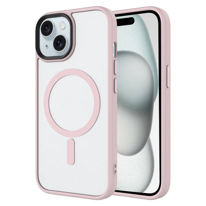 iPhone 14 Kılıf Mat Arka Yüzey Wireless Şarj Özellikli Zore Flet M-safe Kılıf