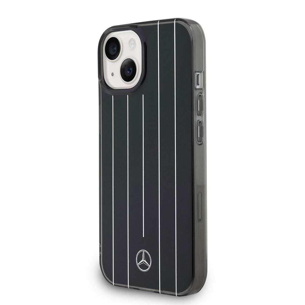 iPhone 14 Kılıf Mercedes Benz Orjinal Lisanslı New Urban 3 Sert PC Paralel Çizgi Desenli Kılıf